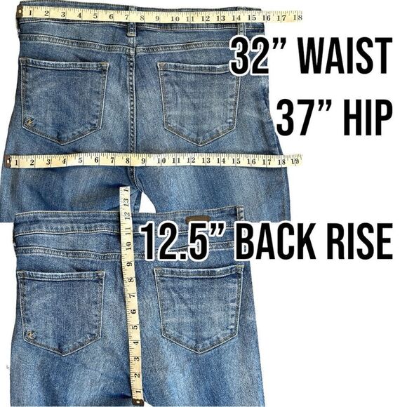 Kut from the Kloth Blue Straight Leg Jeans Sz 6 - Picture 8 of 11
